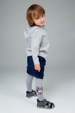 Волк, колготки детские серый/116-122