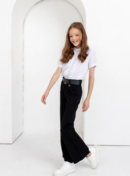 21019(22-27) Брюки школьные Палаццо - Kiko фото 8