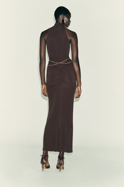 HALTERNECK CHAIN DRESS - Zara фото 5