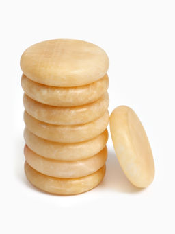 Камни для СПА 8×8 желтоватый мрамор, 8 шт.