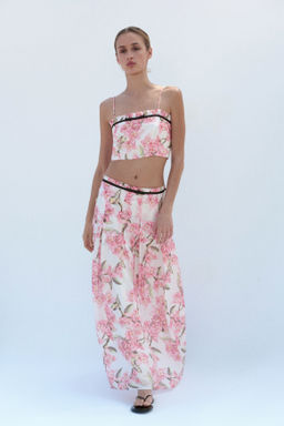 Crop top en mezcla de lino - H&m фото 3