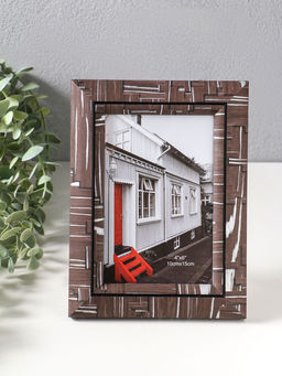 Фоторамка пластик 10х15 см "Моррис" тёмно-коричневый 19,8х15х2 см