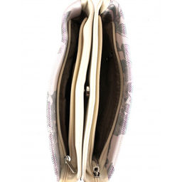 Сумка женская натуральная кожа ADEL-72 (отделка - ИСК/КОЖА), 3отд, плечевой ремень, бежевый 263995 - Adelia фото 3