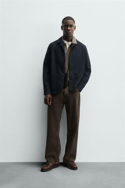 TEXTURED REGULAR FIT OVERSHIRT