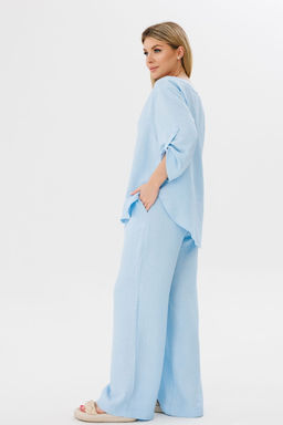 Блуза AmberA 1093 голубой фото 9