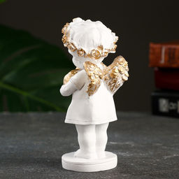 Фигурка гипс Ангелочек с кроликом, 7?7?17 см