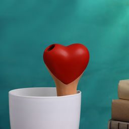 Автополив для комнатных растений «Сердечко», 14×4.6 см, керамика, набор 4 шт., МИКС