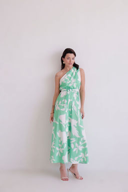 Martichelli Платье зеленое с цветочным принтом  фото 7