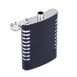 Подарочный набор 5 в 1 «Ромбы»: фляжка 270 мл + воронка, 2 рюмки, стакан складной d=5 см