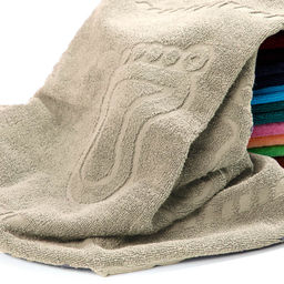 Полотенце махровое - Ножки, цвет бежевый 50х70