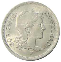 Монета 1 песета 1937 года Испания (Эускади)
