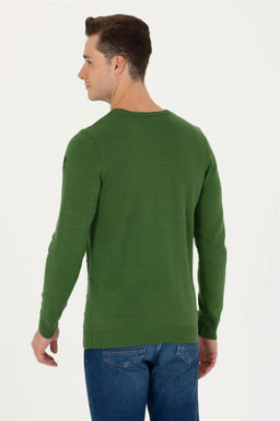 U. S. Polo Assn Мужской зеленый свитер - U.s. polo assn фото 12