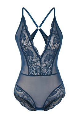 Petrol Tul Dantel Detayl? Kaps?z Orme Body THMSS25BD00008