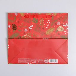 Цена за 2 шт. Пакет подарочный новогодний ламинированный Время волшебства, ML 27 х 23 х 11.5 см - Дарите счастье фото 5