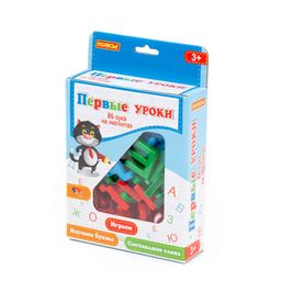 Набор Первые уроки на магнитах (86 букв) (в коробке)