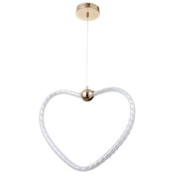 Светильник BayerLux Сердце LEd=36 Вт золото 46?6?35-120 см