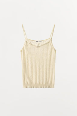 POINTELLE STRAPPY TOP - Zara фото 3
