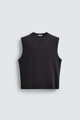 CAMISETA TANK RELAXED FIT ESTRUCTURA RIB / Azul - Zara фото 7
