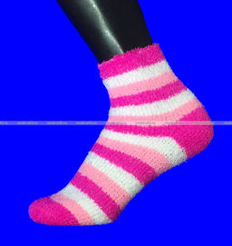 Цена за 12 пар. Термоноски женские "травка" полосатая