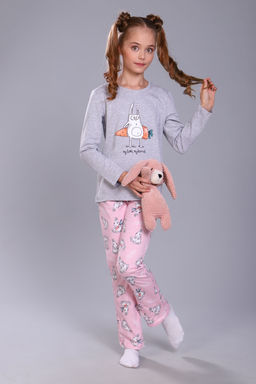 Пижама для девочки Зайцы-морковки арт. ПД-15-048