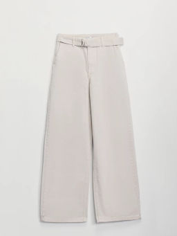 Джинсы wide leg с ремнем / Zarina  фото 6