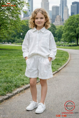 Детский костюм (рубашка и шорты)
