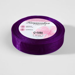 Лента капроновая, 20 мм, 20±1 м, фиолетовая №35