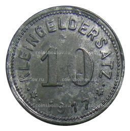 10 пфеннигов 1917 года Германия  Нотгельд Айслебен