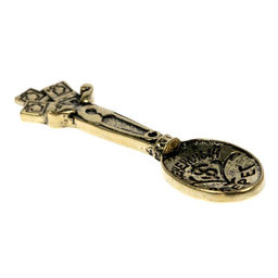 Цена за 2 шт. Кошельковый талисман: ложка загребушка «Денежный оберег», 4×0.5 см