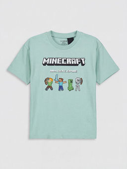 Minecraft Bask?l? Erkek ?ocuk Ti??rt