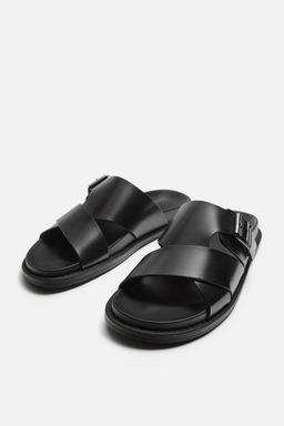 Criss-cross sandals with buckle - Zara фото 6