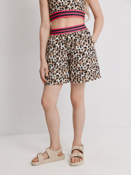 Комплект детский Acoola Leo_set топ и шорты леопардовый принт  фото 7