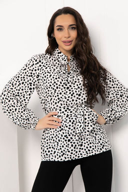 Блуза Артемида (черно-белая) Б12781-29М - Lt collection фото 8