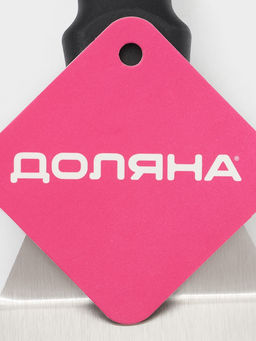 Лопатка перфорированная Доляна, 37?7.2 см, нержавеющая сталь, чёрная  фото 5