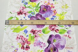 Вафельное полотно (холст) Анютины глазки, ш.0.5м, хлопок-100%, 165гр/м.кв - Купава фото 5