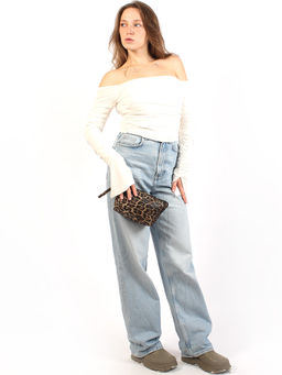 LACCOMA косметичка Бетта-леопард коричневый эко кожа хлопок