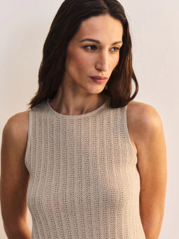 Майка прямого кроя с разрезом на спинке ZR2605023417-60 / Zarina