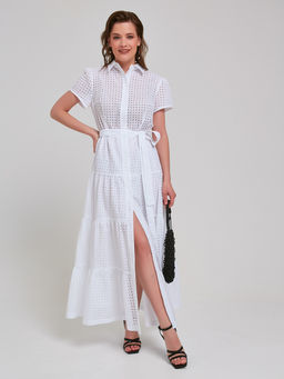 Платье макси из шитья - Stilla фото 11