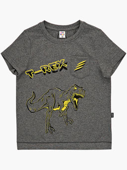 Футболка с принтом UD 4672 графит меланж - Mini maxi фото 4