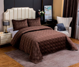 Стеганное покрывало Dori (трюфель) 240х260см (1), 50х70см (2) - Kazanov.a. фото 2