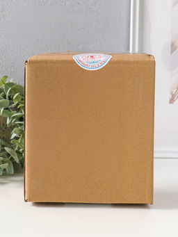 Фигурка полистоун «Воздушный шарик - собачка, в клеточку», под золото, 15×6.7×15 см