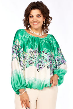 Блуза Olga Style С881 цветы