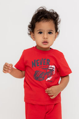 Crockid _ КР 302719/красный к548 фуфайка (футболка) д/мал яс