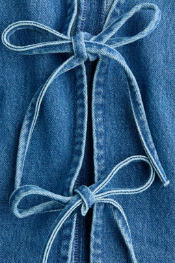 Chaleco denim con lazadas - H&m фото 3