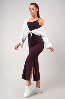 Женское платье-сарафан с разрезами Happyfox