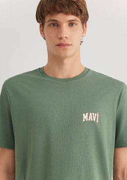 Mavi Logo Bask?l? Ye?il Ti??rt  фото 5