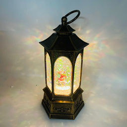 Новогодний декор Фонарь стекло - Зимнее катание 26 см (арт. 8894С) - Ип лебедев о.ю фото 6