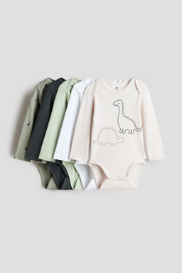 Pack de 5 bodies de manga larga - H&m фото 3