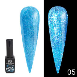 Каучуковая база Disco Opal светоотражающая Global Fashion 8 мл, 05  фото 4