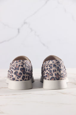 Лоферы туфли 172.1841be.Бежевый леопард